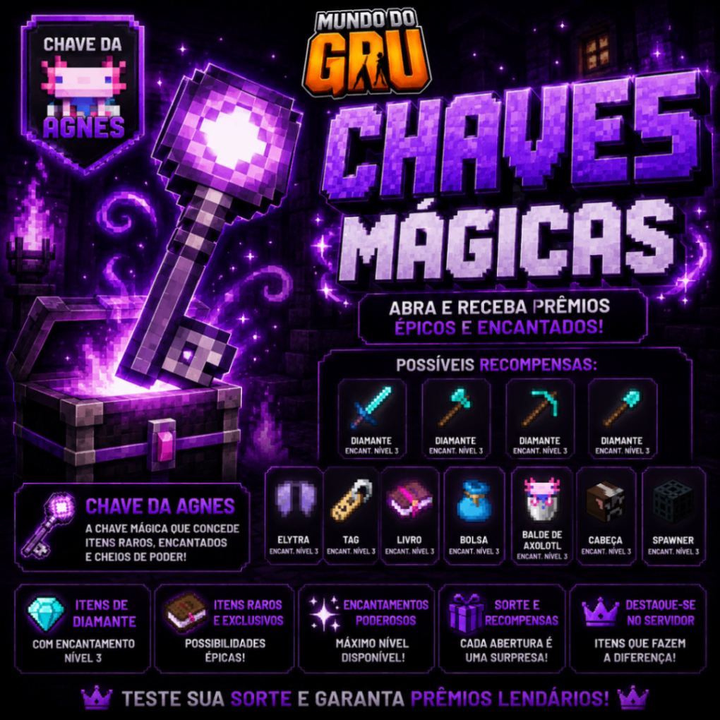 10x Chave Caixa da Agnes